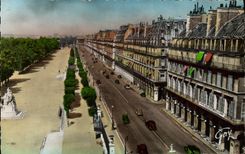 MODERN CARD Paris And Its Wonders Street De Rivoli And Jardin Of Tileries