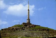 MODERN CARD the Summit Of Puy De Dome And broadcast transmitting the Station of Television Ruins of the Mercury temple