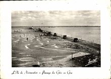MODERN CARD Island of Noirmoutier Passage of Gois or Goa