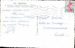 POSTAL MODERNA Brevin santo el sitio para acampar de Mindin del sacador fuera del taladro