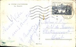 CPM Types D'Auvergne La Bourree Folklore