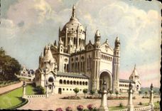 MODERN CARD Basilica De Lisieux Overall picture
