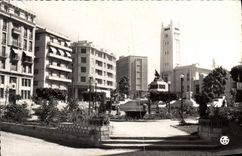 CPM Mostaganem Le Carrefour De l'Hotel De Ville