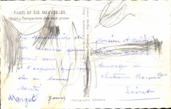 POSTAL MODERNA París y su opinión de las maravillas de los siete puentes