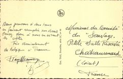 MODERN CARD Malignant Public garden And statue Van Beneden