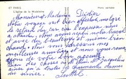 CPM Paris L'Eglise De La Madeleine