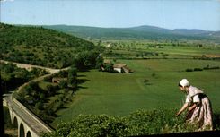 MODERN CARD the Beautiful Images Of Provence Valley Of the Hook And the Bridge Of the Road D' Apt has Sault