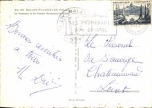 MODERN CARD Balloon Of Alsace the Summit And the Firm Brust Restaurant