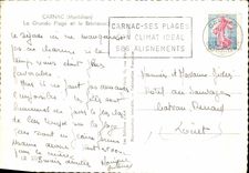 MODERN CARD Carnac Main beach And Brintannia