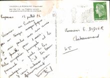 MODERN CARD Vaison the Roman the Romain Theater Gardins Surmount Gantry