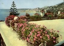 POSTAL MODERNA colores y luz de Francia la dimensión del milagro azul de Narture Menton