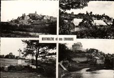 MODERN CARD Bertholene And Its Anglars Surroundings Seen of the church Castle of Montrozier