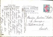 MODERN CARD In Dimension of Cannes Azure Seen Air Suquet the Port And the Casino