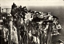 MODERN CARD the Dimension of Monte Carlo Azure the Extoique Garden And the Rock Of Monaco