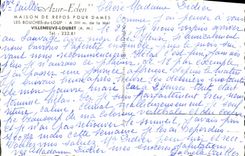 POSTAL MODERNA clínica de reposo para las bocas de las señoras del lobo Villeneuve Loubet