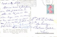 POSTAL MODERNA Albi la basílica Sainte Cecile en el primero plano nativo de la casa de Toulouse Lautrec con su torrecilla