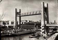 CPM Bretagne Brest Le Pont Leve Pour Le Passage Bateau