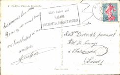 CPM Paris L'Arc De Triomphe