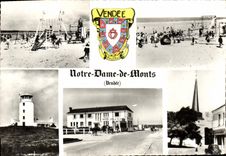 MODERN CARD Notre Dame De Flots Hotel of the beach