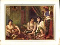 MODERN CARD Eugene Delacroix Women Of Algiers