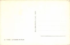 CPM Vence La Fontaine Du Peyra