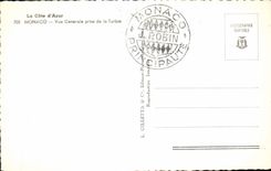 CPM La Cote d'Azur Monaco Vue Generale Prise De La Turbie