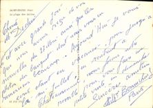 MODERN CARD Holy Tropez the Beach Of the Saline ones