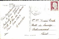 POSTAL MODERNA cuestas de Argel y el bulevar de la república