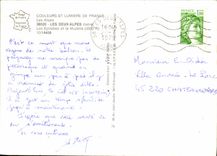 MODERN CARD Colors And Light Of France the Alps the Two Alps Epilobes and Muzelle