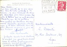 CPM Paysages De Chartreuse La Route Du Desert Les Tunnels