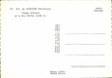 MODERN CARD De Morzine Village Of Burning And the Rock Of Hell