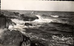 MODERN CARD Saint Pierre Beach the Rock