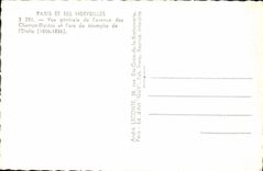 MODERN CARD Paris And Its Wonders View Del' Avenue Of the Champs Elysées And the Arc Of