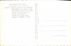 POSTAL MODERNA en plano en París el iie del ISCED la catedral de Notre Dame