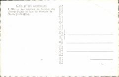 MODERN CARD Paris And Its Wonders View Of the Avenue Of the Elyses Fields