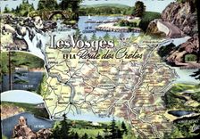 MODERN CARD the Vosges And the Road Of the Peaks