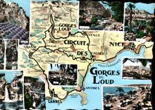 POSTAL MODERNA circuito de Vence de la catarata del lobo