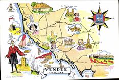 MODERN CARD Dimension Of the Southern Vendée Per Claude Saire Thomas