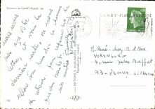 MODERN CARD To remember De Canet Beach