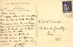 MODERN CARD Soft France Dimensions Monaco Azure the Palate Of the Prince