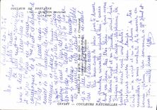 MODERN CARD Color Of Brittany Quiberon the Beach