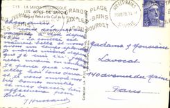 MODERN CARD Picturesque Savoy the Alps Of Savoy the Round Lake And the Collar Of Vanoise