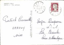POSTAL MODERNA aire visto Orrouy
