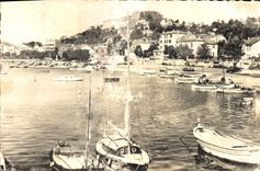 VINTAGE POSTCARD the Dimension of Azure Lavandou the Port