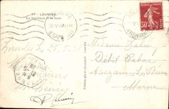 CPA Lourdes La Basilique Et Le Gave