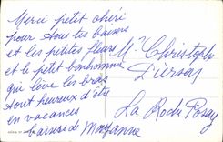 VINTAGE POSTCARD Flowers Boat