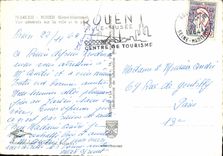 MODERN CARD Rouen View On the City And the Port