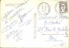 CPM Savignac Les Eglises Hotel Du Parc