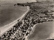 MODERN CARD Hendaye Border Spanish France Seen from In the Plane
