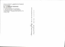 POSTAL MODERNA Clermont-Ferrand la calle de las grasas y los lugares de la catedral de Jaude Basilique Notre Dame de Port